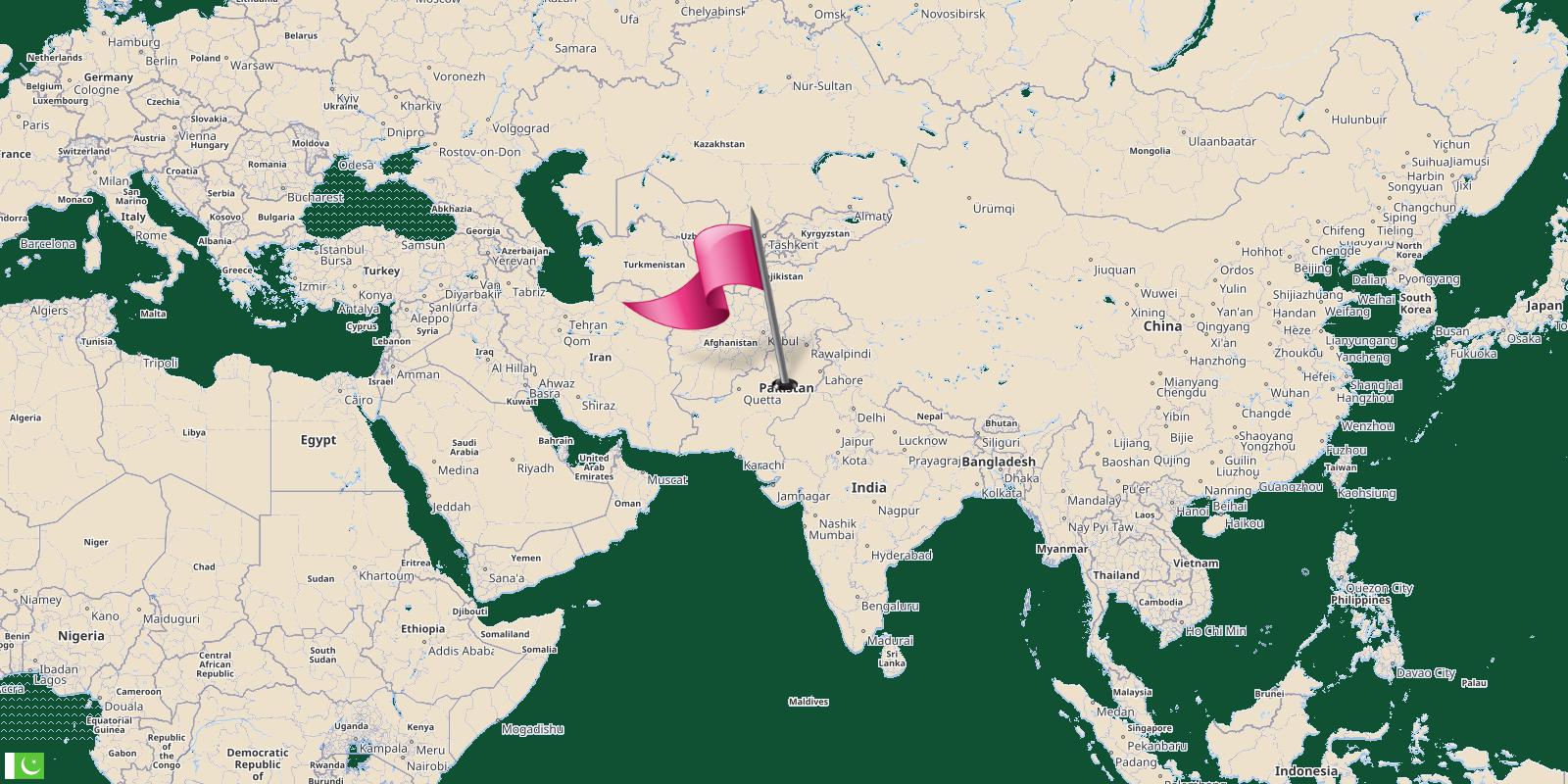 Pakistan map