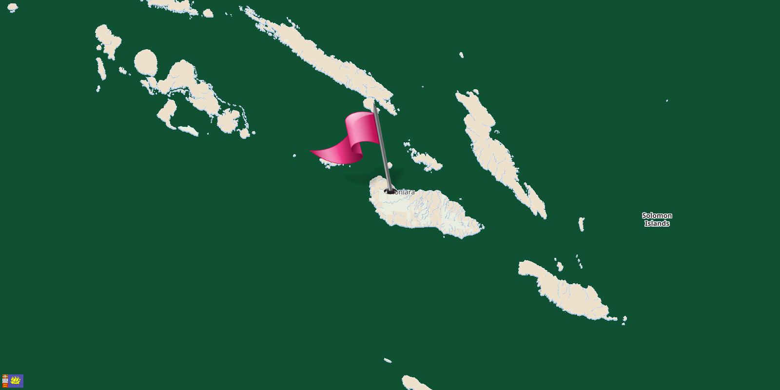 Solomon Islands map