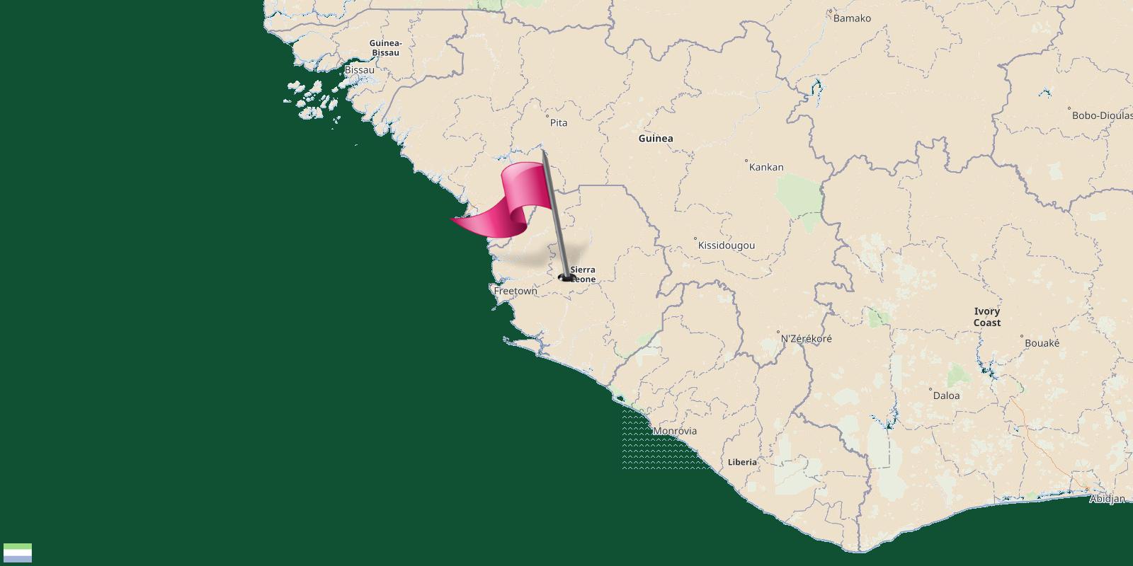 Sierra Leone map