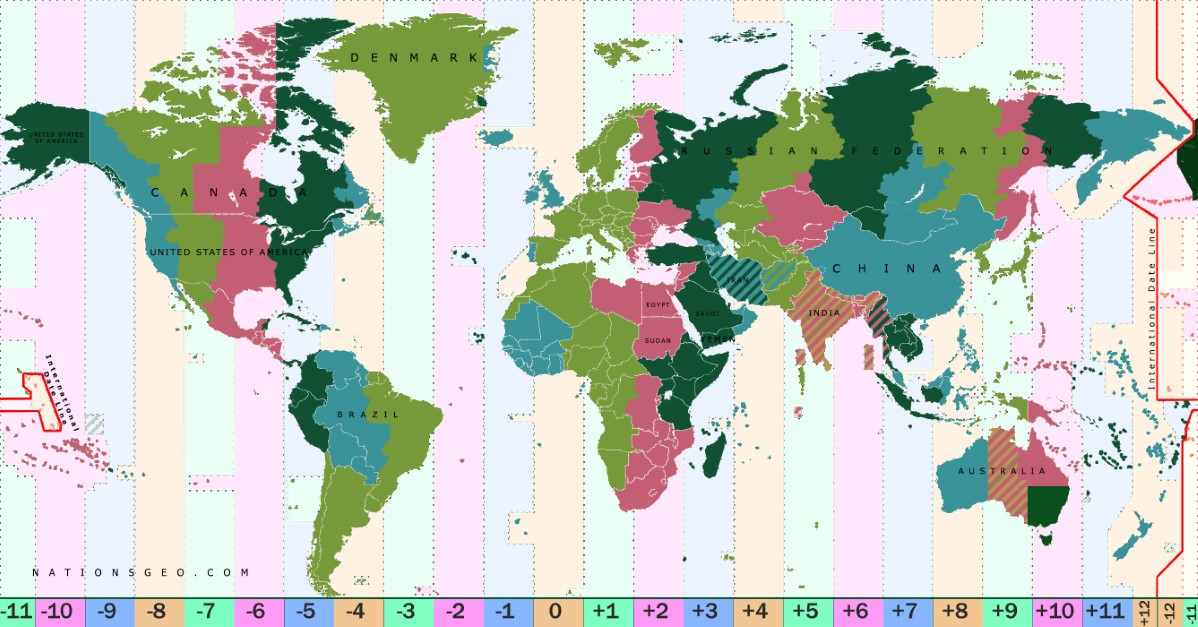 Time Zone Map