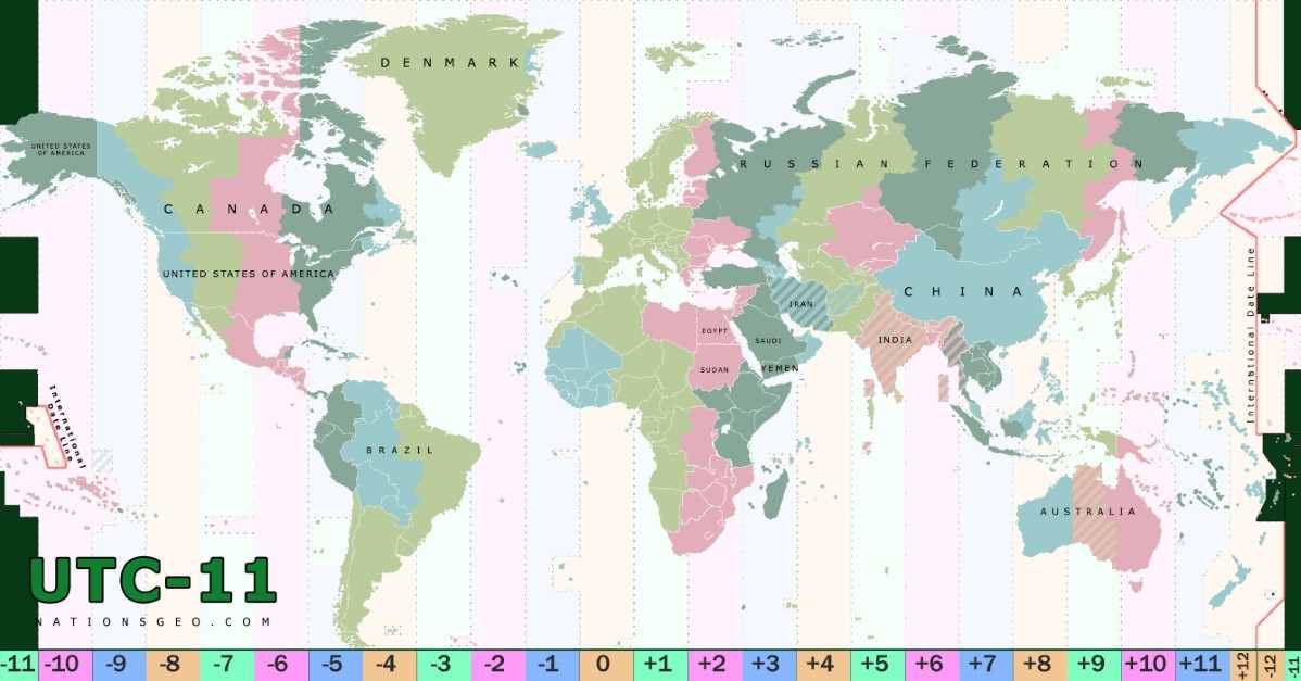  UTC 11 Time Zone