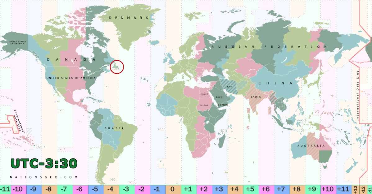 UTC 3 5 Time Zone