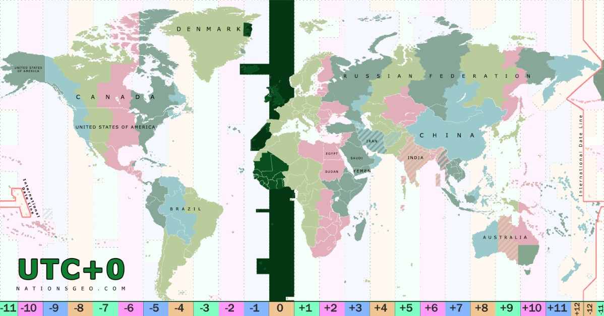 Gmt Time Zone Map